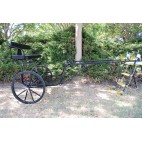 EZ Entry Horse Cart-Pony Size 55"/60" Straight Shafts w/27" Solid Rubber Tires